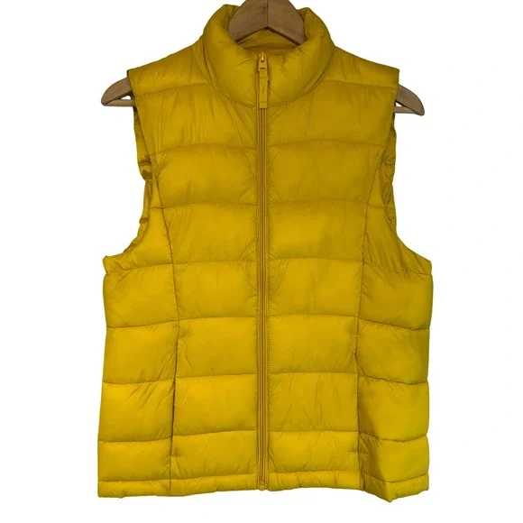 Love Tree Ultra‎ Light Packable Vest Yellow Compact Travel Layering Size L - Picture 2 of 9